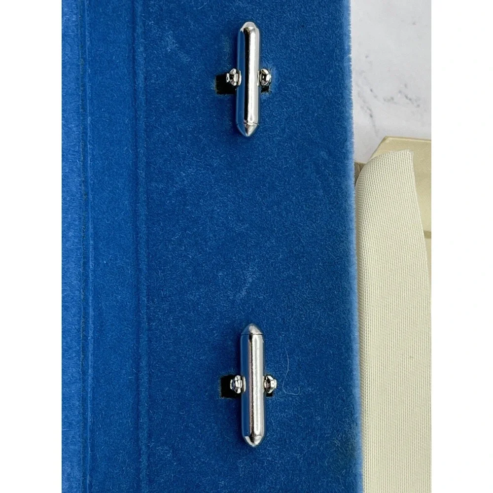Swank Cufflinks 3/4 Inch Squares Silver‎ Color Vintage